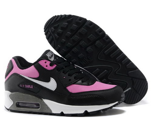 Nike Air Max 90 Womenss Shoes 2015 New Releases Black Rose Red Inexpensive